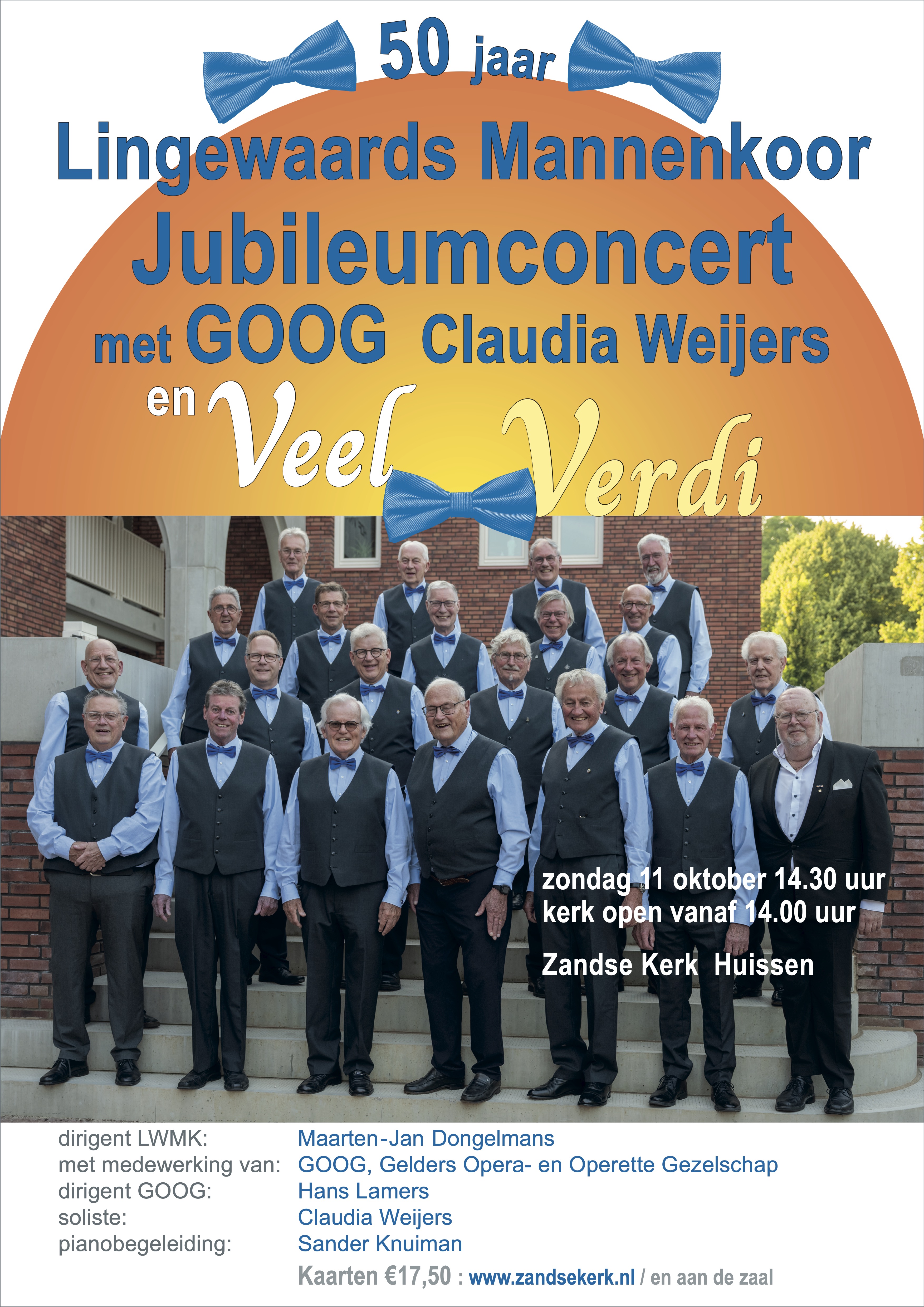 Poster Jubileumconcert LWMK op 11 oktober 2026